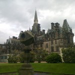 Multi-faceted sundial at Fettes College