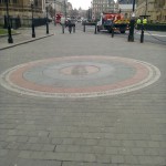 Analemmatic sundial outside Westminster Abbey & Parliament